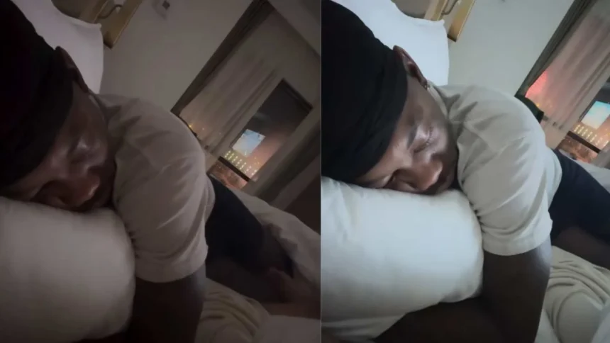 celina powell offset speeping in bed post